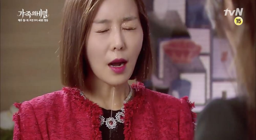 Throwing water into someone's face like in Kdramas may leave you with