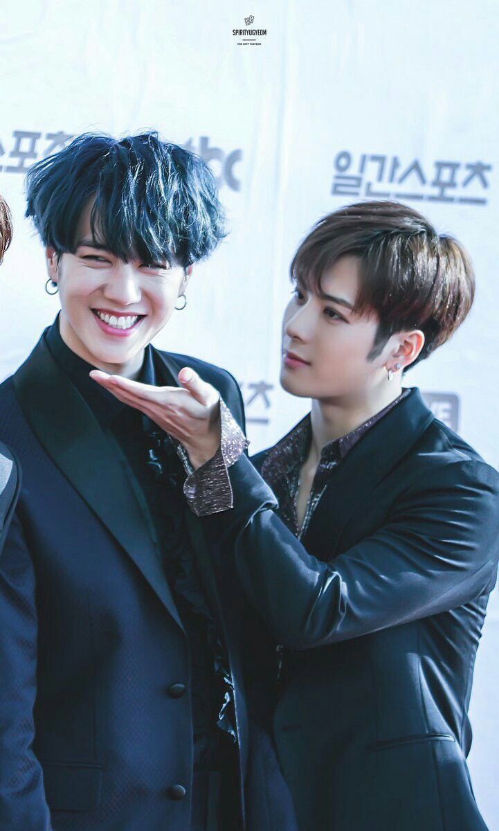 Yugyeom (left) and Jackson (right)