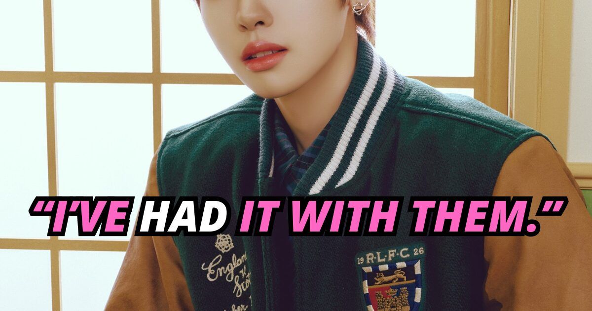 K-Pop Idol Hints At Serious Discord Within His Group And Company