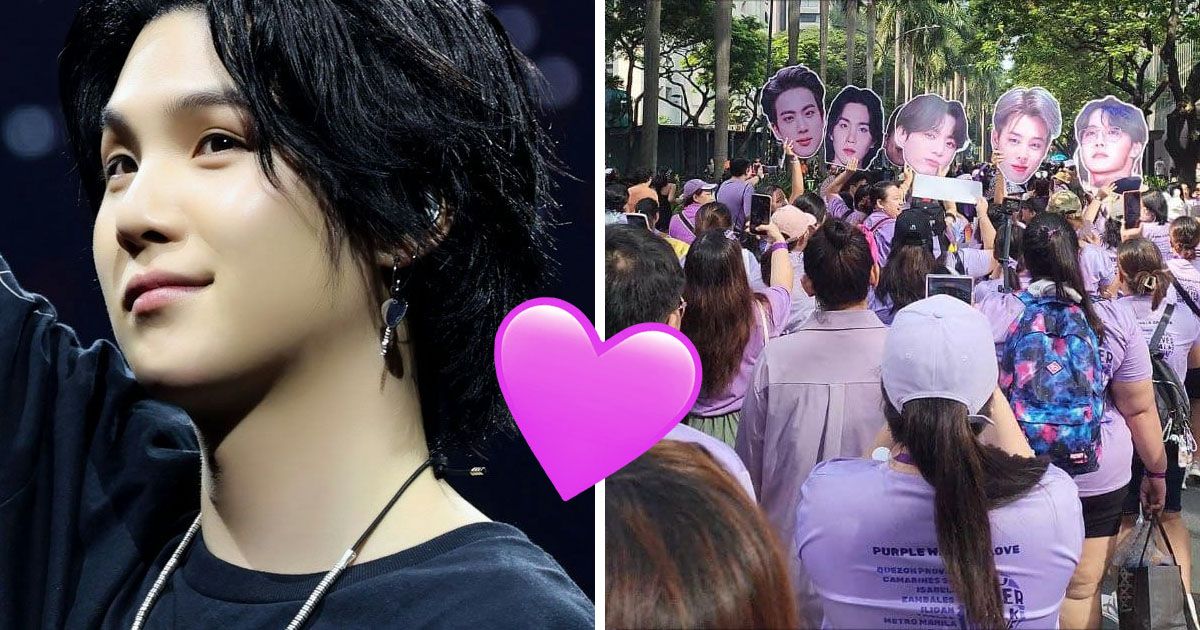 Filipino ARMY Supports BTS With Anti-Cyberbullying “Purple Walk Of Love” Event