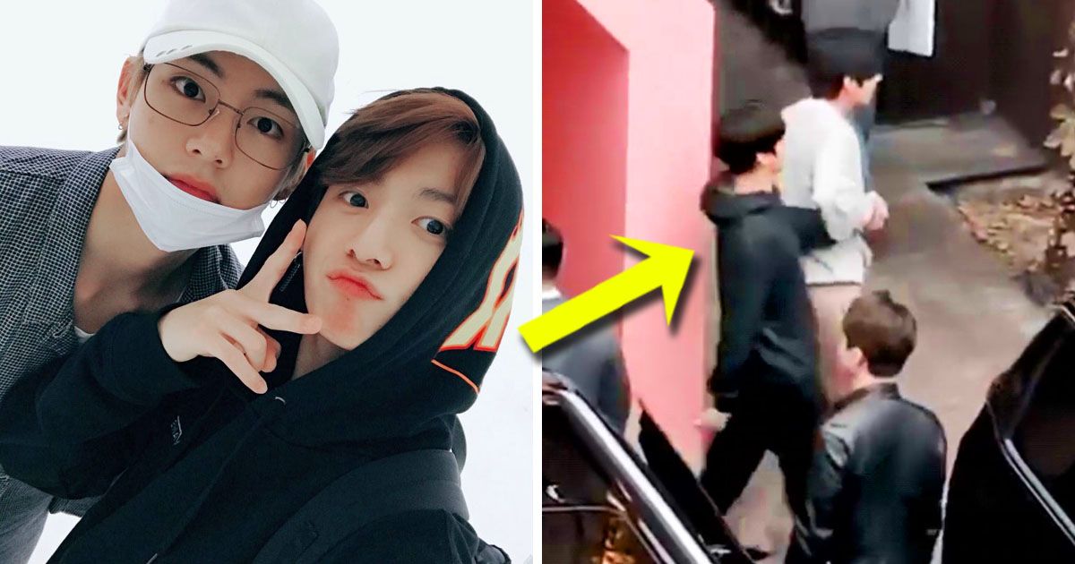 BTS's V And Jungkook Photobombed One Lucky Woman At The Airport