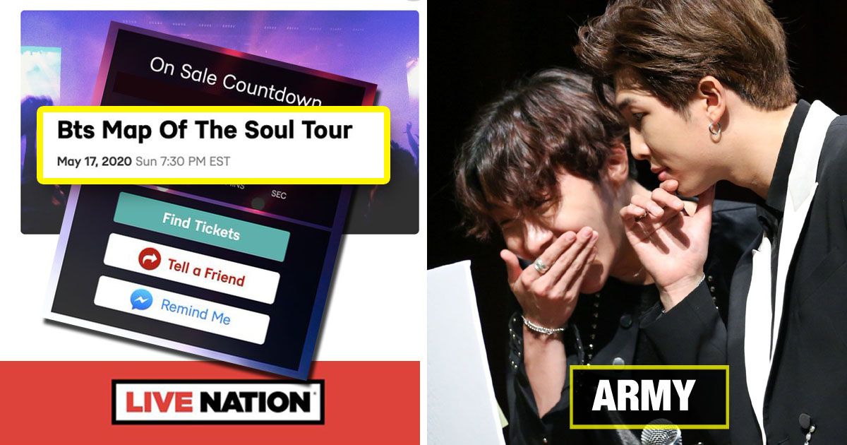 Live Nation Reportedly Leaked BTS Ticket Sale Dates For 2020 Tour