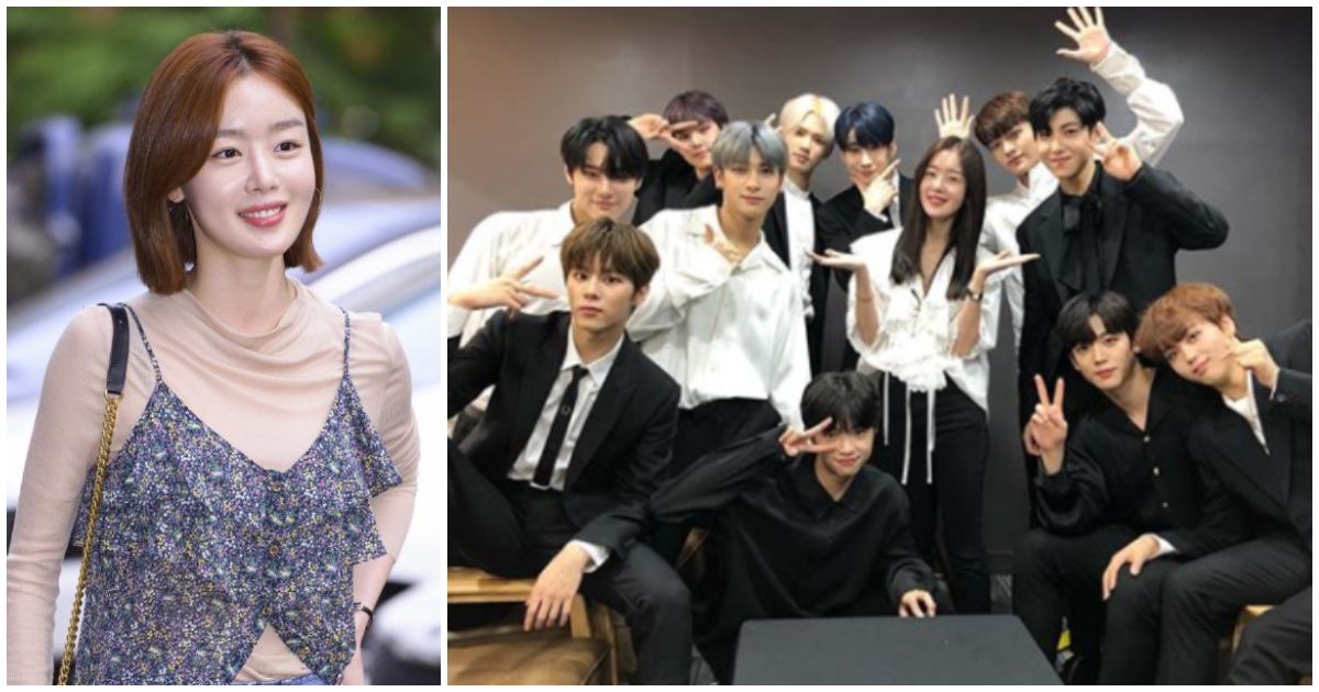 Actress Han Sun Hwa Visits Her Little Brother to Congratulate Him for