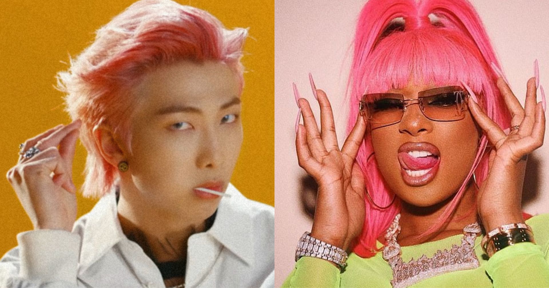 BTS's RM And Megan Thee Stallion Wore The Same Fit But Served Totally ...