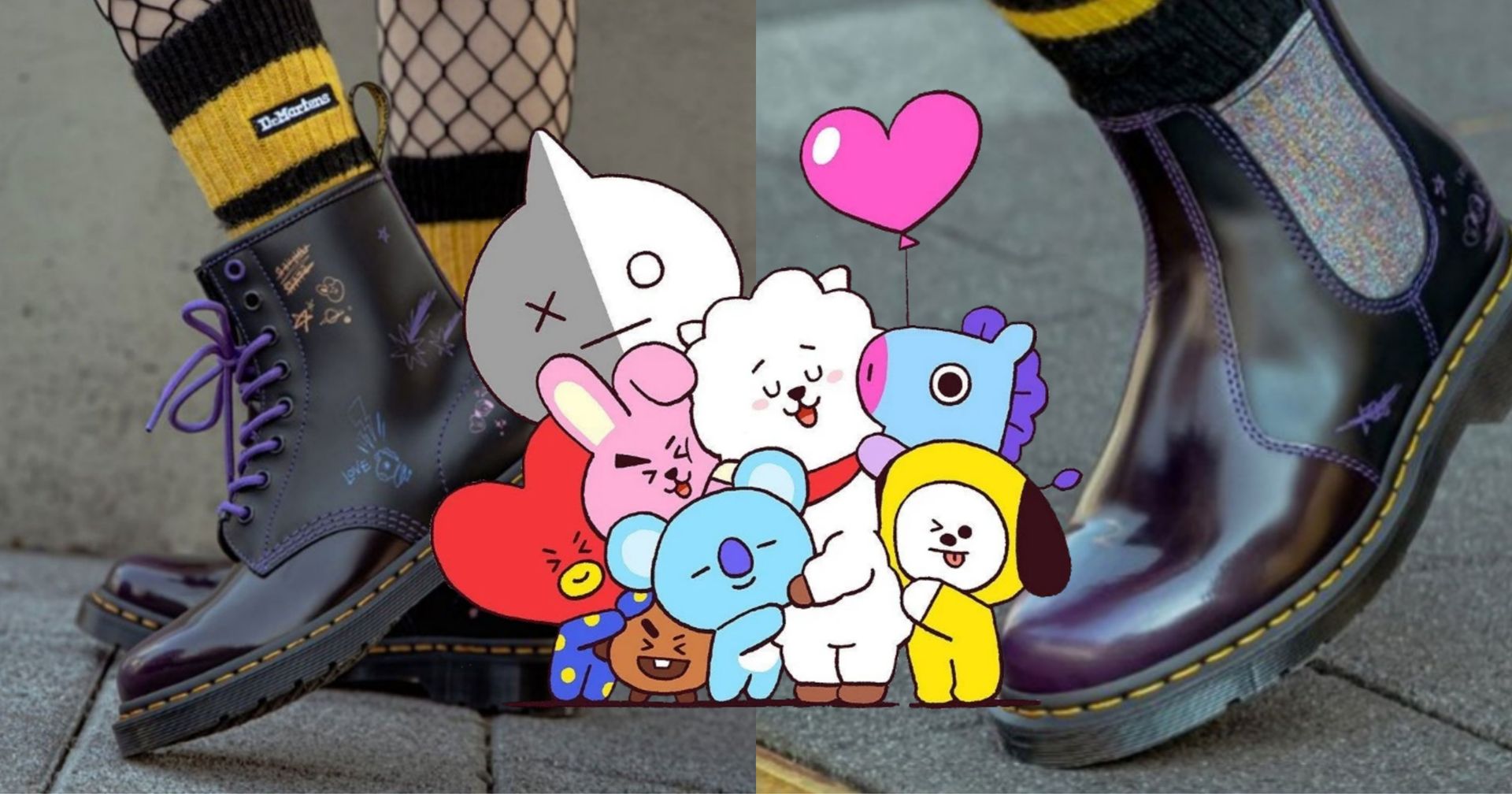 Dr. Martens Drops Collaboration With LINE FRIENDS' BT21 - Koreaboo
