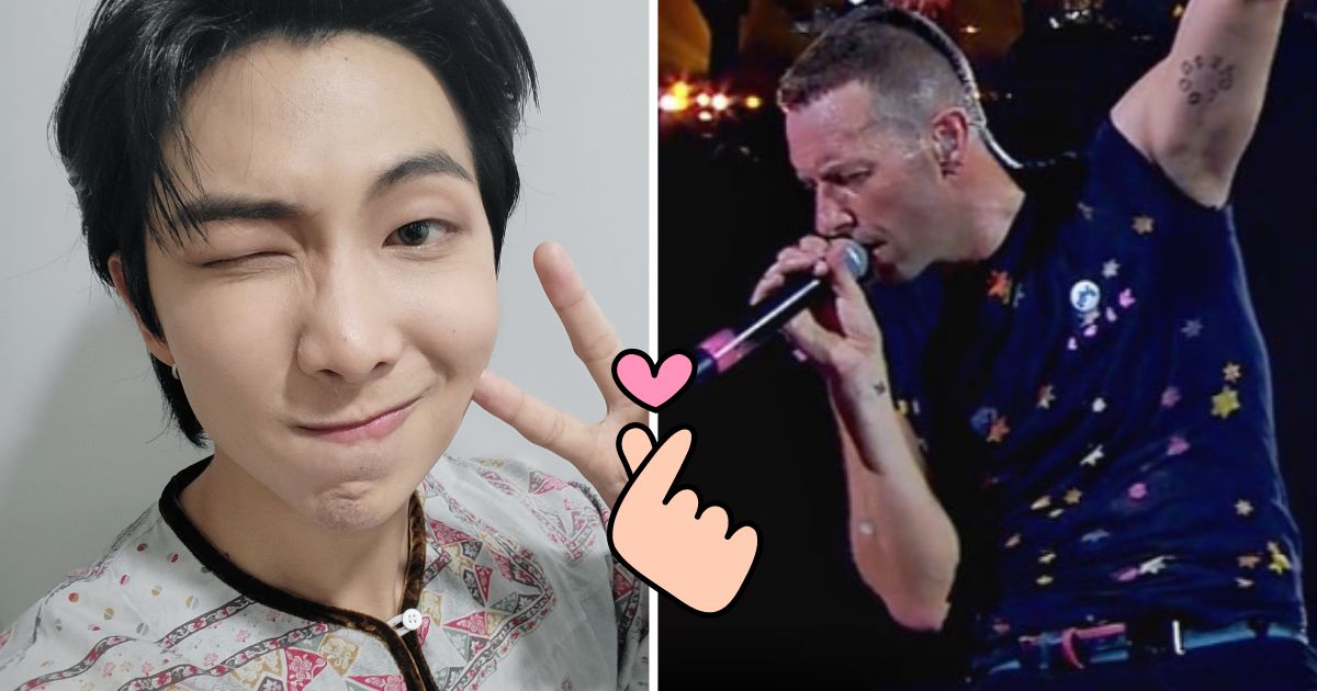 BTS S RM Sends Coldplay S Chris Martin A Special Message In His Recent