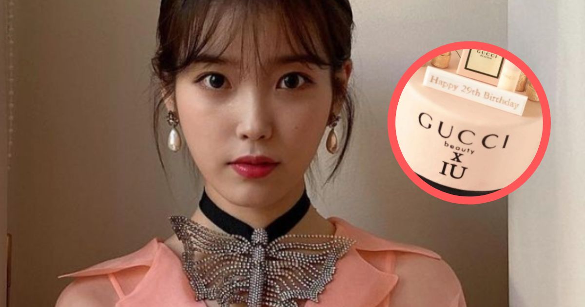 Gucci Sent IU A Birthday Cake, And The Class And Luxury Are On Another  Level - Koreaboo