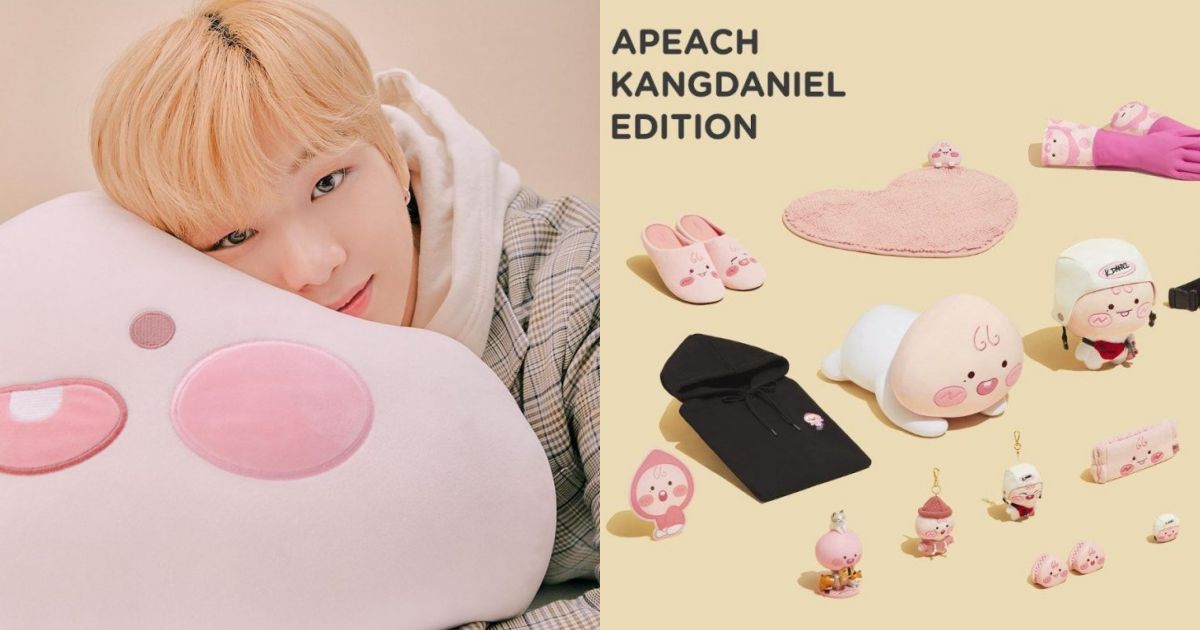 Kang Daniel Releases First Look Into His Official Collaboration With Kakao Friends Apeach 9767