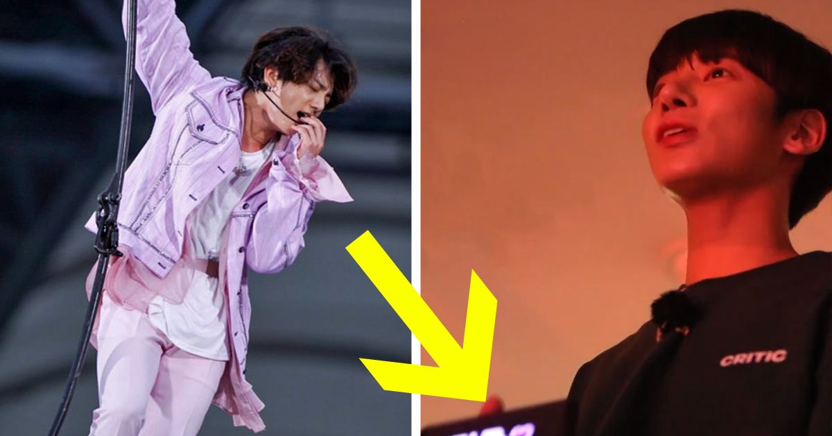 TXT's Taehyun Holding Up A Banner For BTS's Jungkook At Their Concert ...