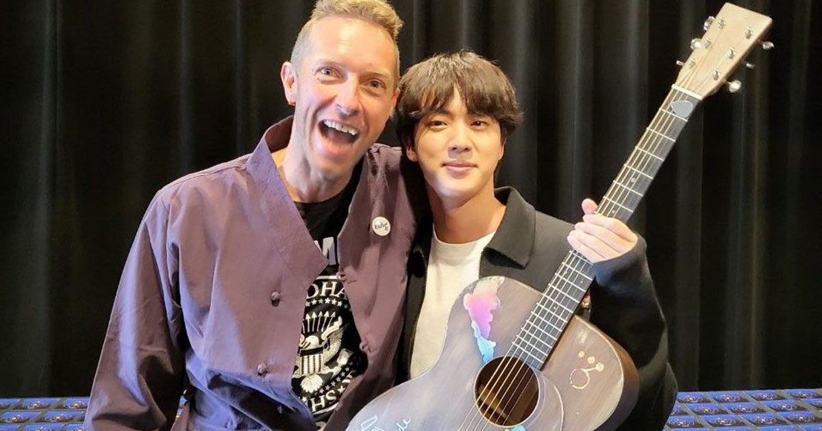 Coldplay's Chris Martin Shows Respect For BTS's Jin And Korean Culture ...