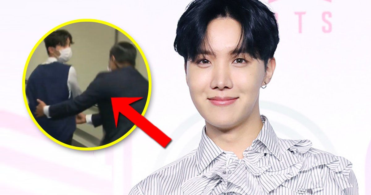 BTS's Bodyguard Came To JHope's Rescue At KBS News Station
