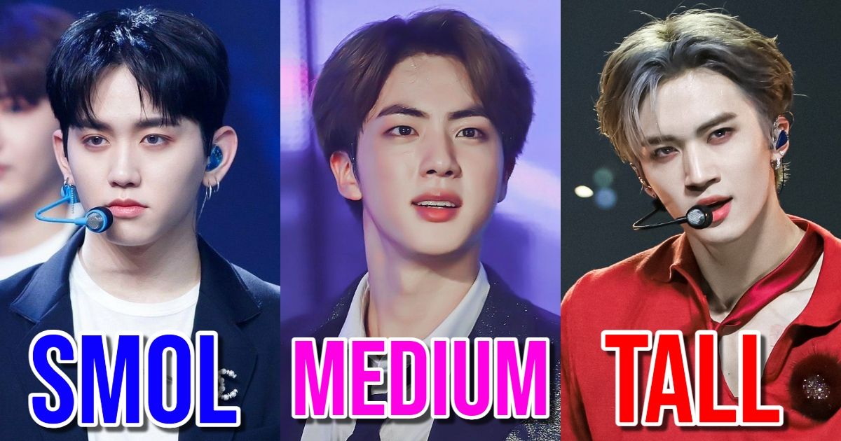 The Shortest To Tallest Visual Members Of The Top 22 K Pop Boy Groups