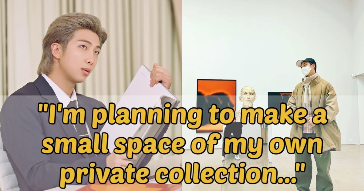 BTS's RM Spills On His Plans To Open His Own Public Art Exhibition