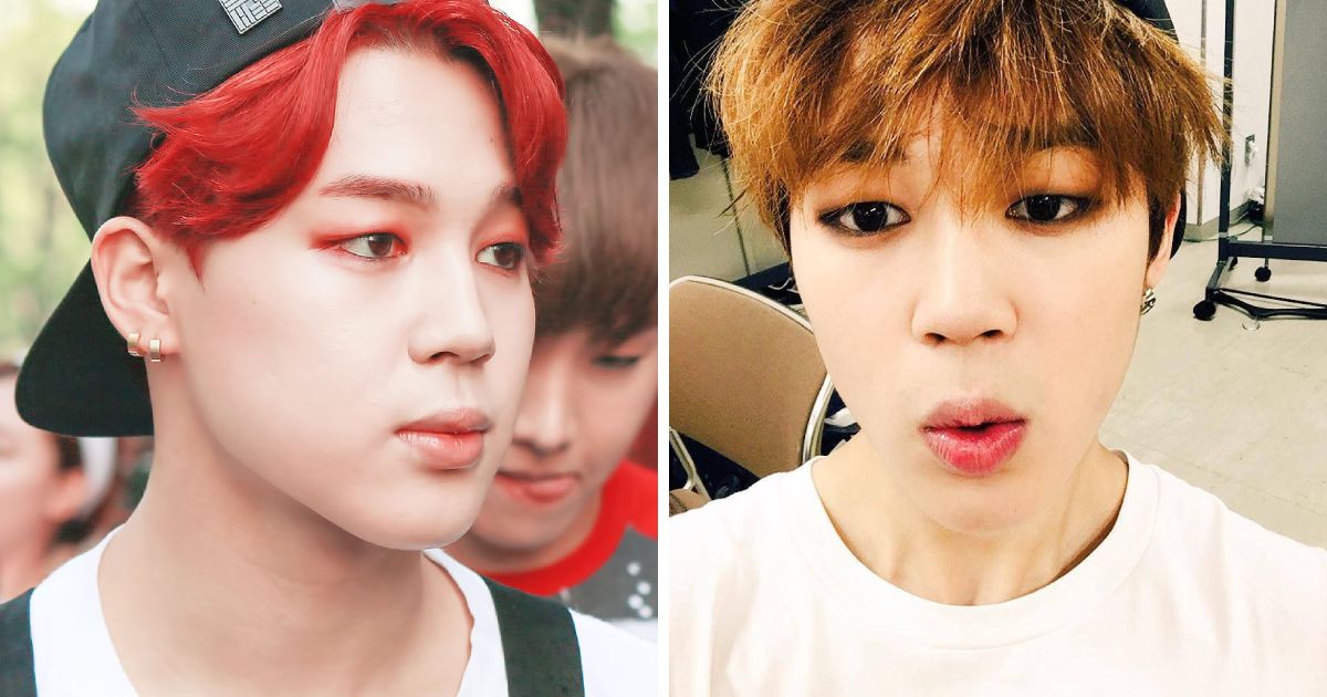 BTS Jimin's Eyeshadow Has Matched His Hair 9+ Times & It's So ...