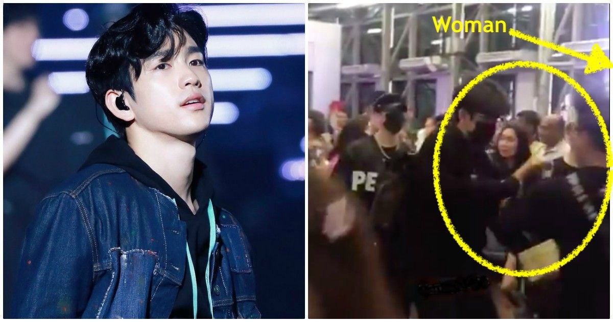 GOT7's Jinyoung Protected A Woman By Preventing An Accident With A ...