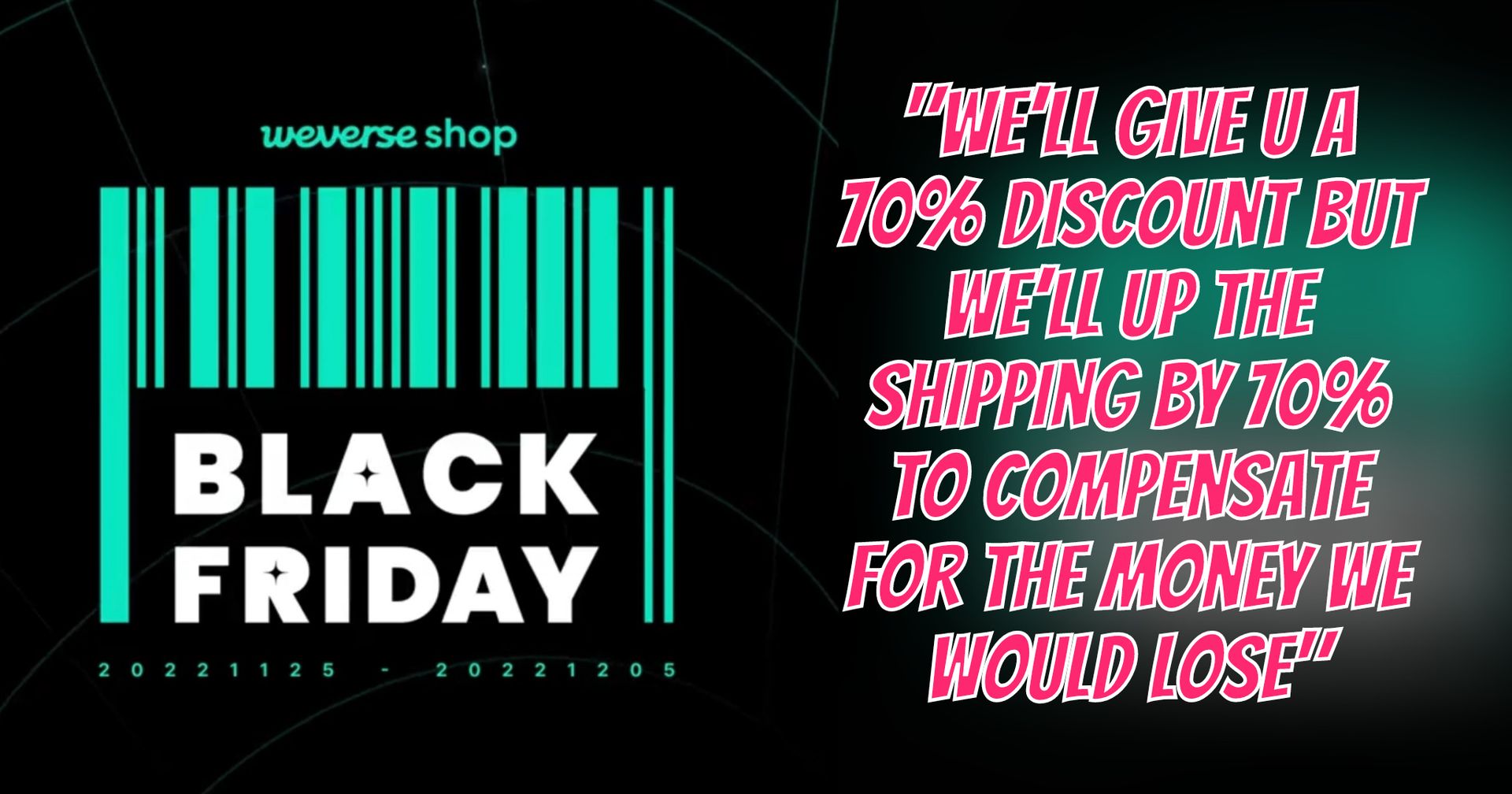 Netizens Are Disappointed By Weverse Shop's Black Friday Sale Koreaboo