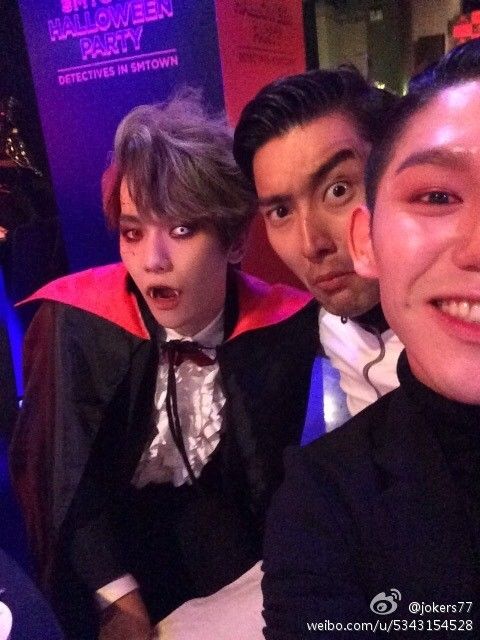 Baekhyun, Siwon at SM Halloween Party 2014