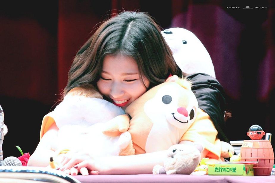 Sana with toys