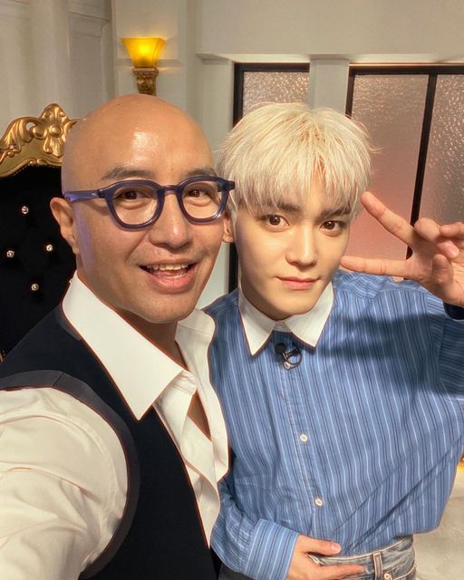 Hong Seok Cheon (left) and Taeyong (right)