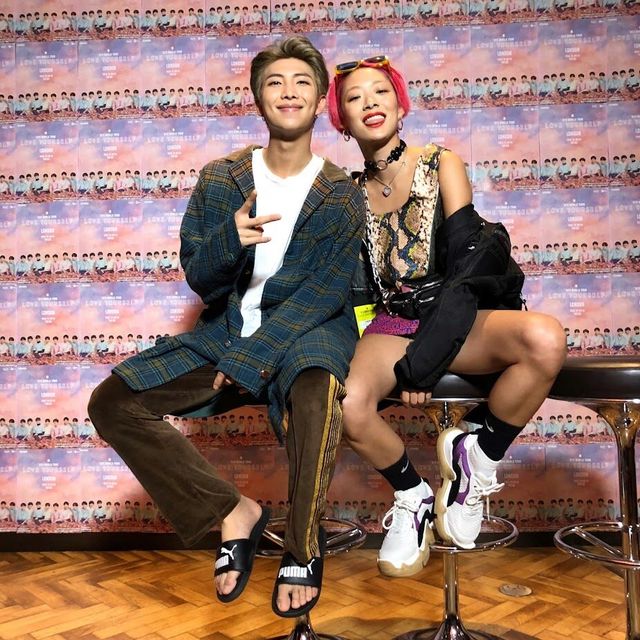 BTS’s RM with Rina Sawayama | @rinasawayama/Twitter