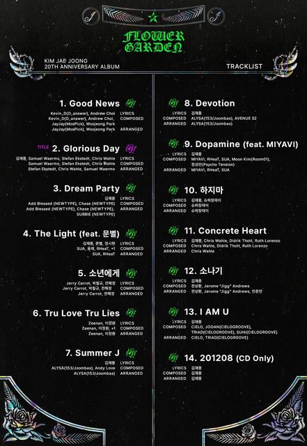 Kim_Jae_Joong_Flower_Garden_track_list