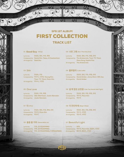 SF9_-_FIRST_COLLECTION_tracklist