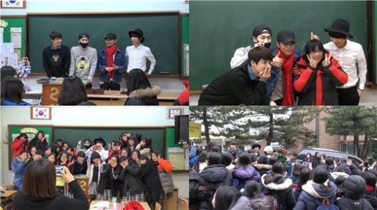 K-MUCH visiting middle school to see fans