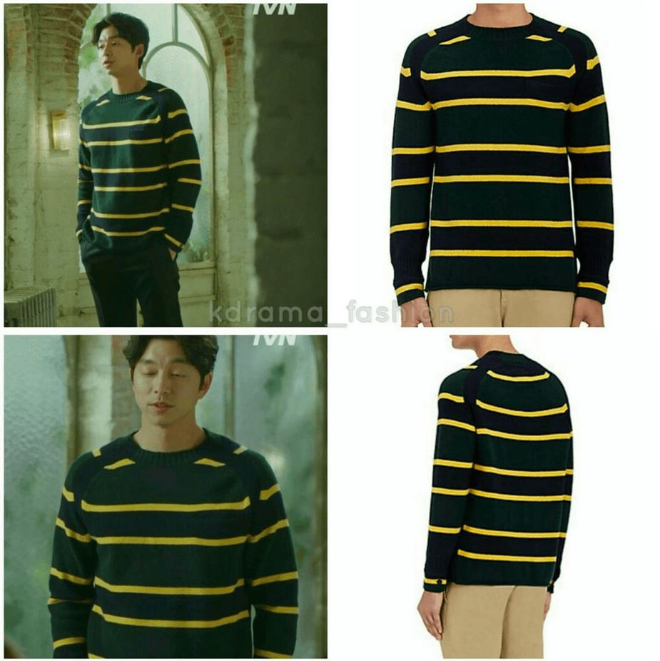 sacai-striped-wool-sweater-green