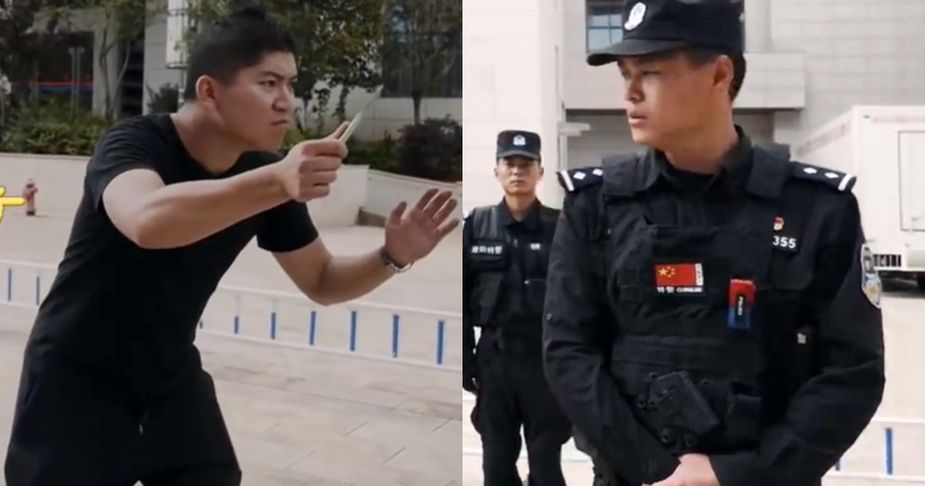 Police Demonstrate How To Defend Against A Knife...Until This Happened