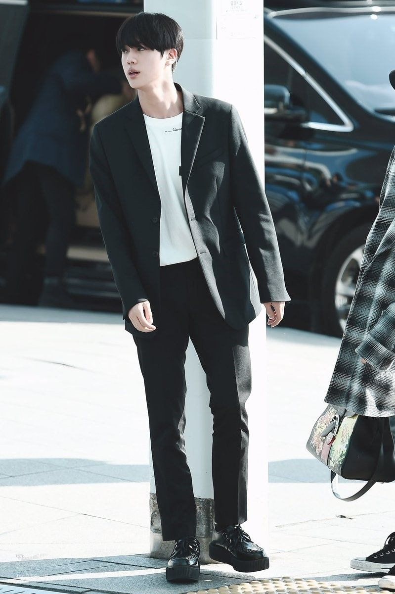 10 Of BTS Jin's Best Casual Outfits — The Perfect College Boyfriend ...