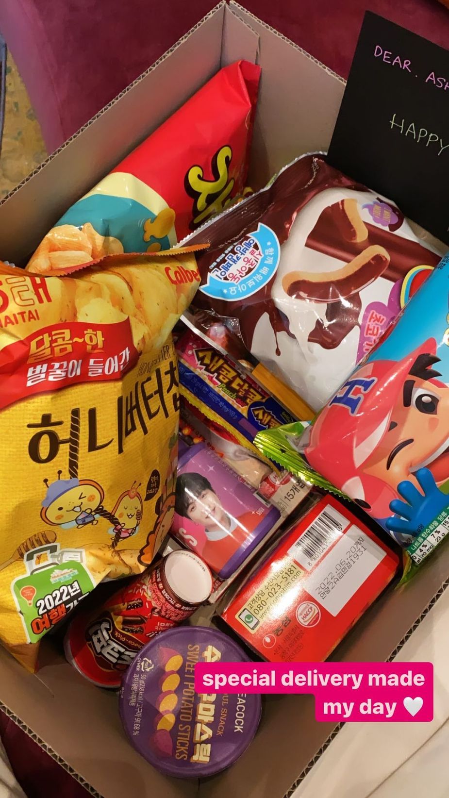 Halsey Receives Special Care Package Of Korean Snacks, And Her Friend ...