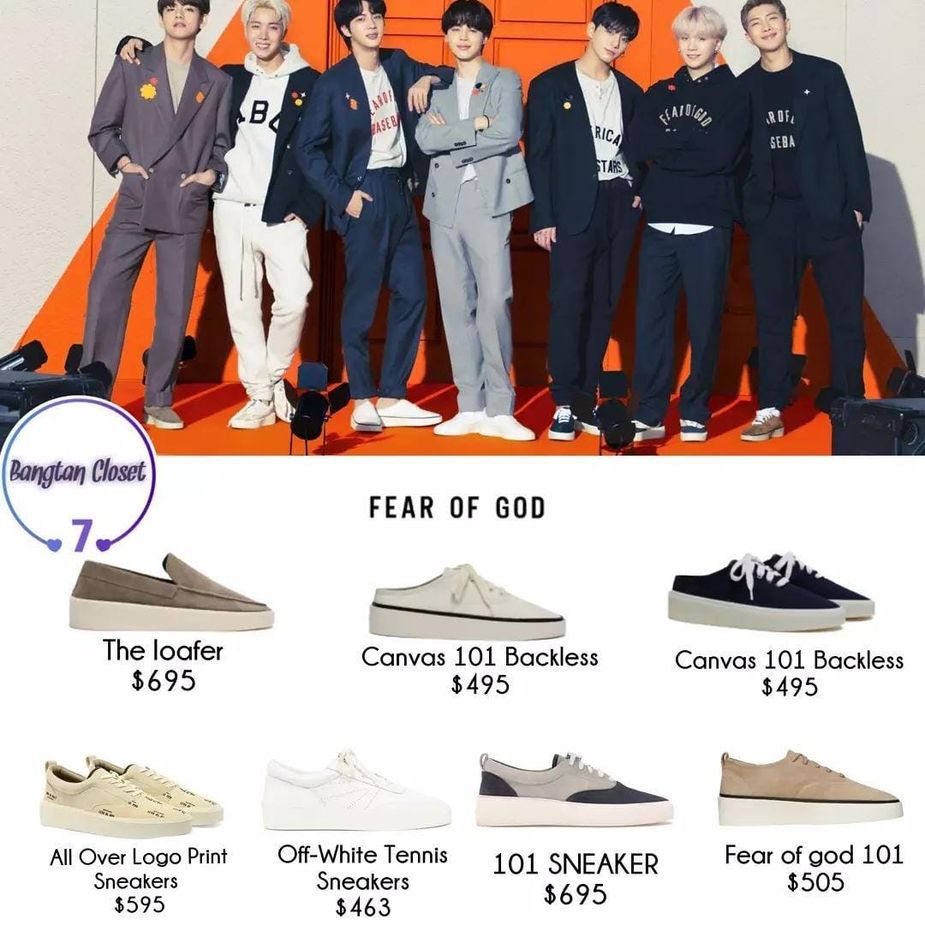 Bts off hot sale white shoes