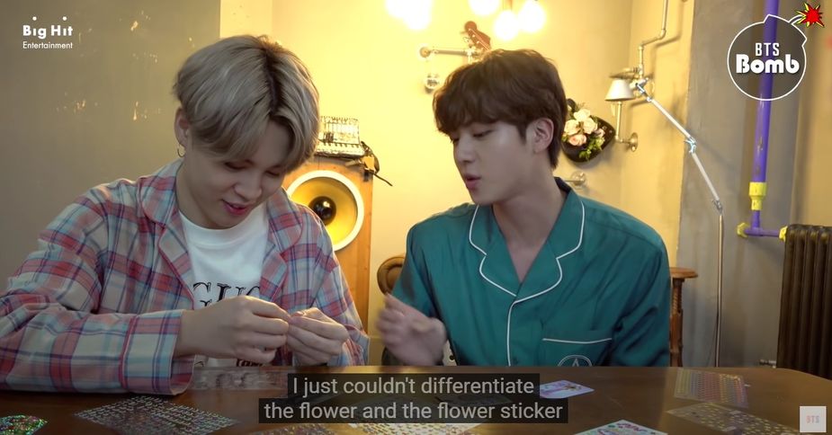 BTS’s Jimin And Jin Decorating Photo Cards Is A Chaotic Mess, And Fans ...