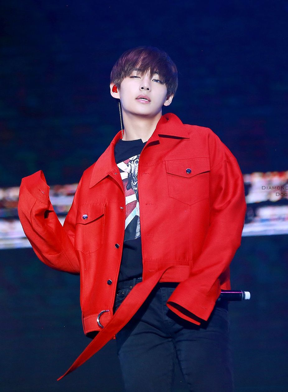 Bts v deals red jacket